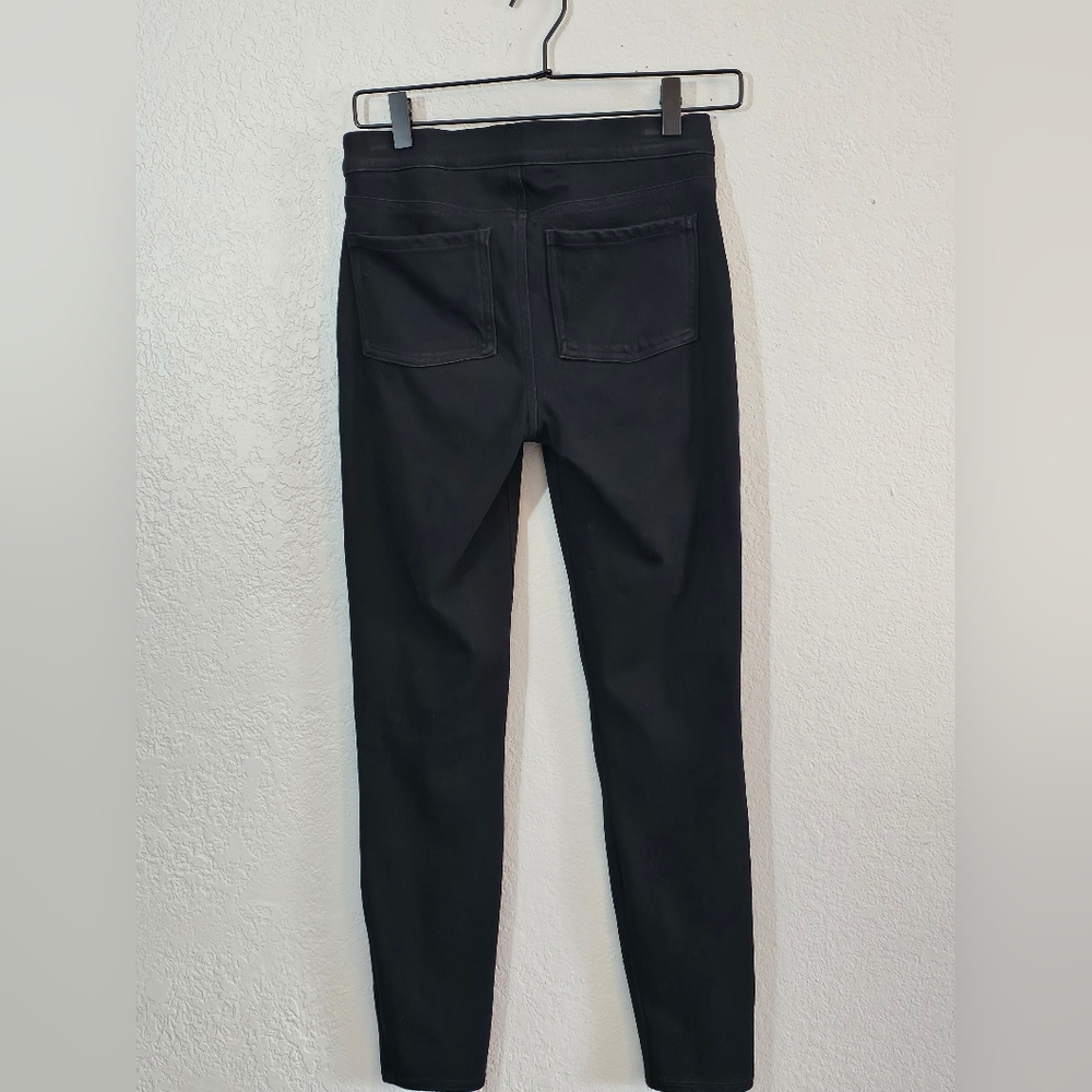 SPANX Jean-ish Ankle Leggings Tummy Shaping Soft Knit Black #20018R Womens Small - Picture 7 of 9